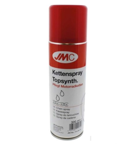 Kettenspray in roter Spraydose, Marke JMC, zur Pflege von Ketten.