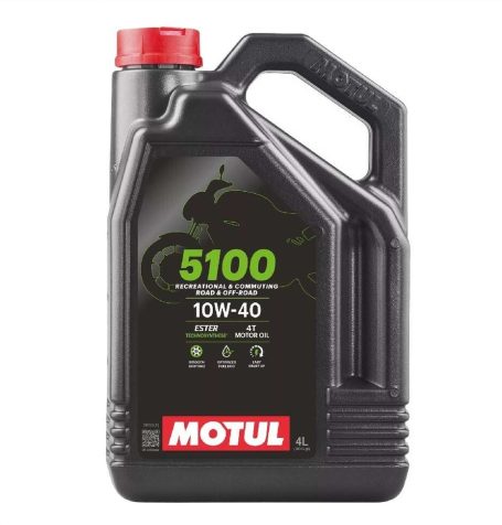 Motoröl Motorrad, 4 Liter, Marke Motul, Typ 10W-40.